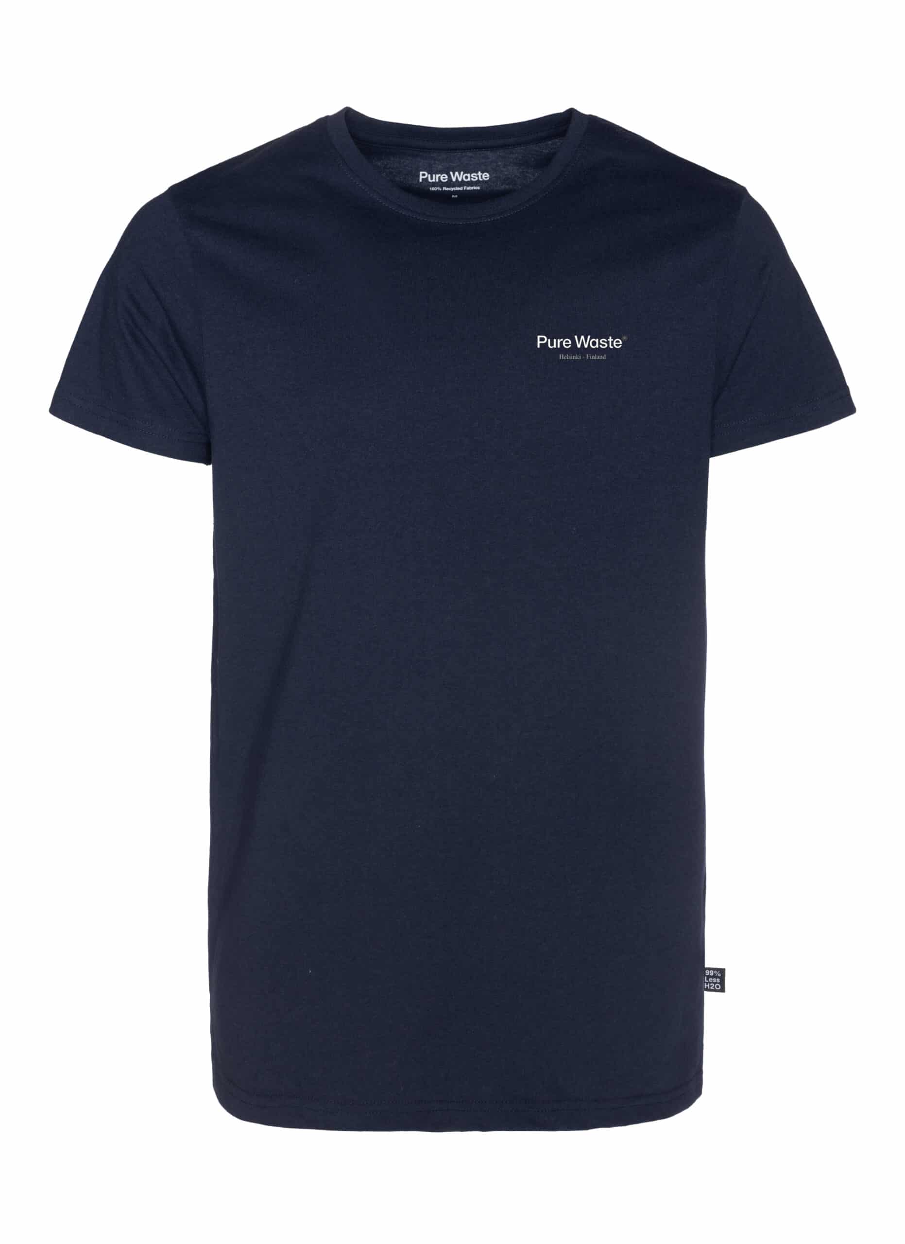 TSMS4SWH68-solidnavy Tummansininen nnisex t-paita valkoisella logolla