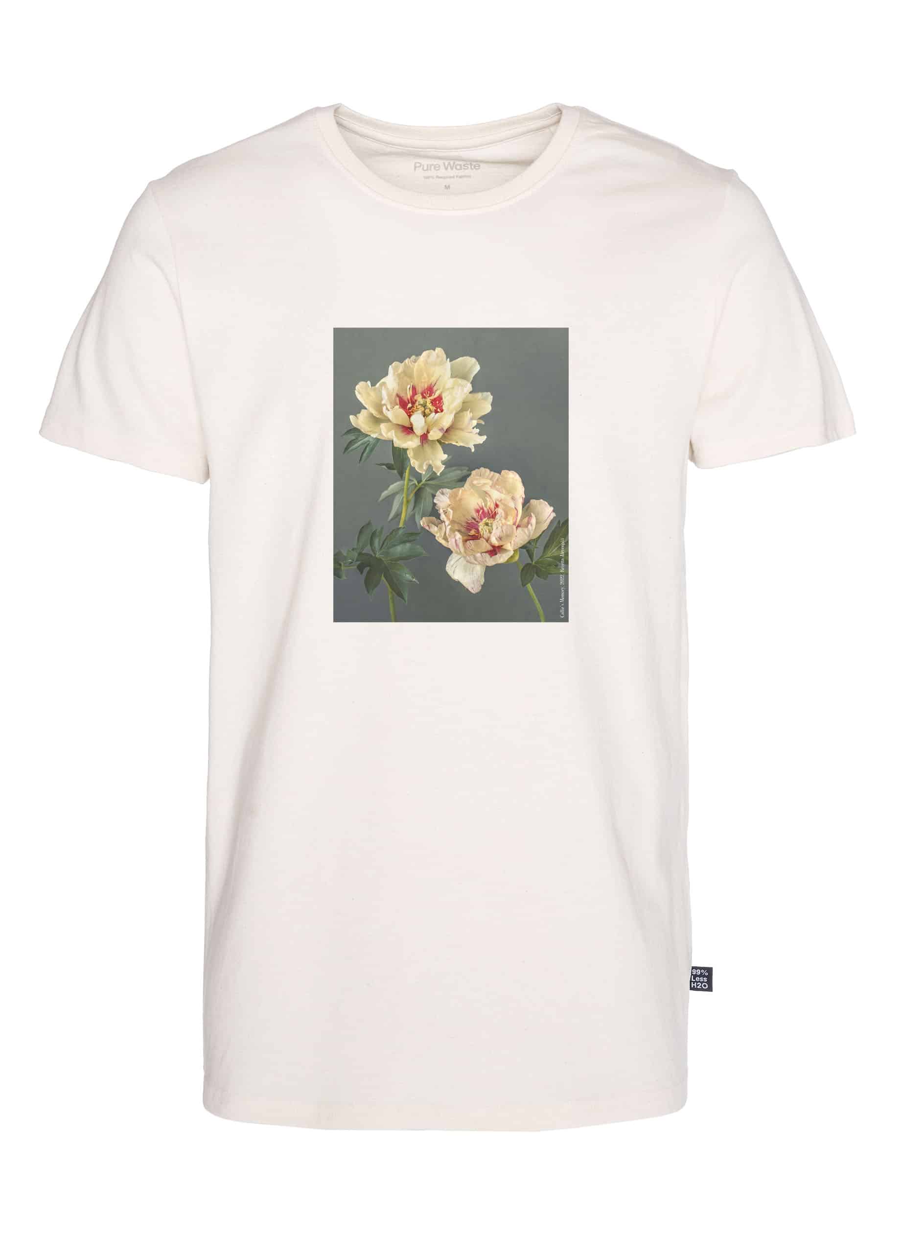 Callies_Memory_Men's_T-shirt_ecru Luonnonvalkoinen klassinen T-paita Pioni