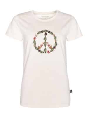 Naisten T-paita peace-merkillä